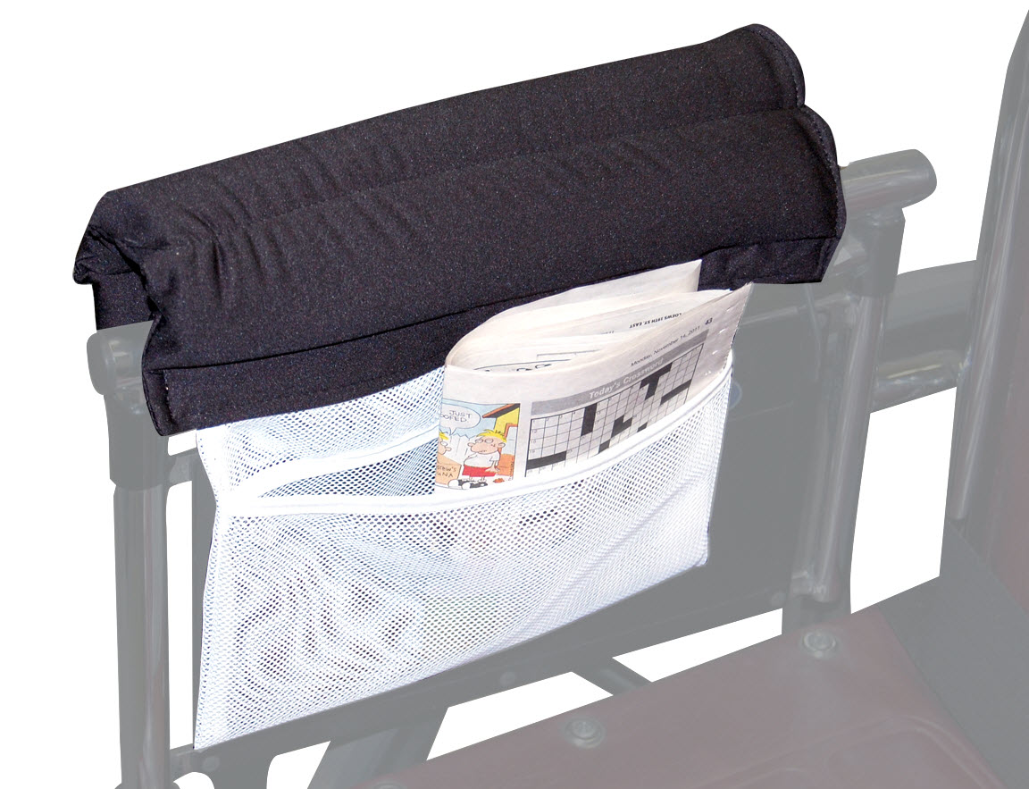 SkilCare Wheelchair Armrests with Storage Pouch